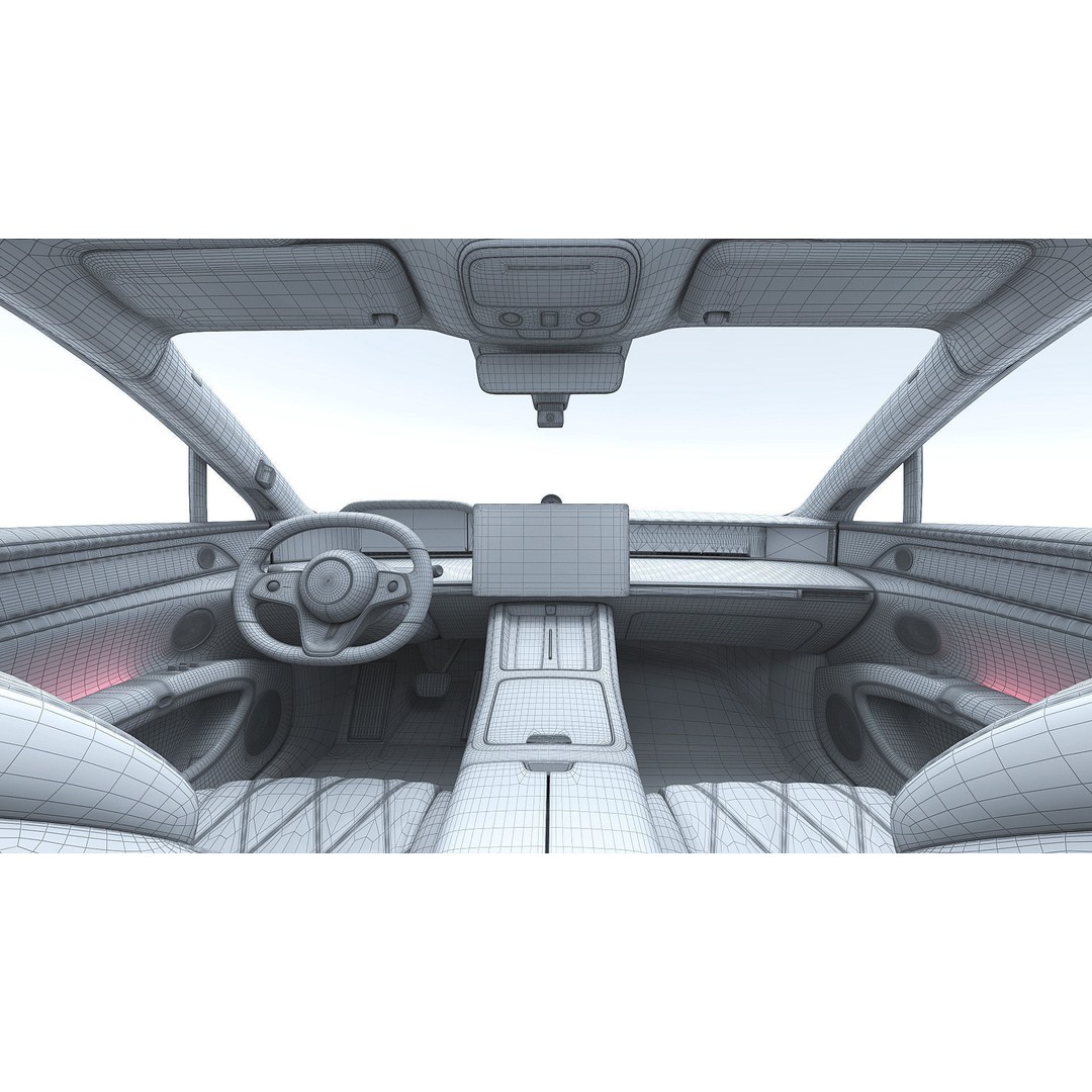 2024 Huawei HIMA STELATO S9 3D Model – Rigged Sedan with Interior, FBX - View 32