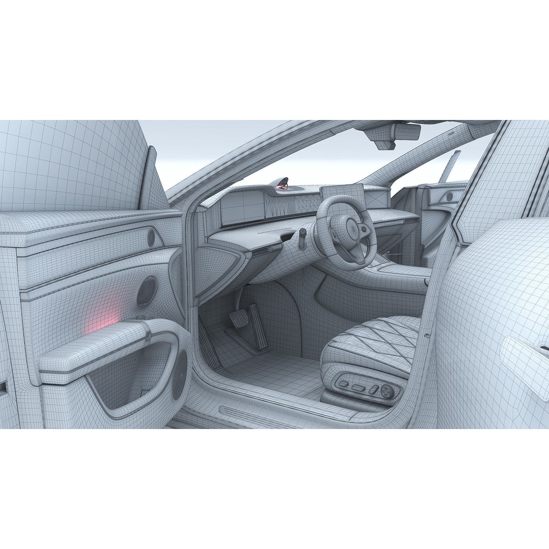 2024 Huawei HIMA STELATO S9 3D Model – Rigged Sedan with Interior, FBX - View 34