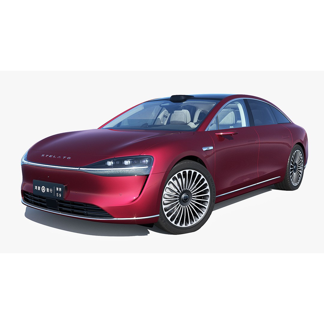 2024 Huawei HIMA STELATO S9 3D Model – Rigged Sedan with Interior, FBX - View 4