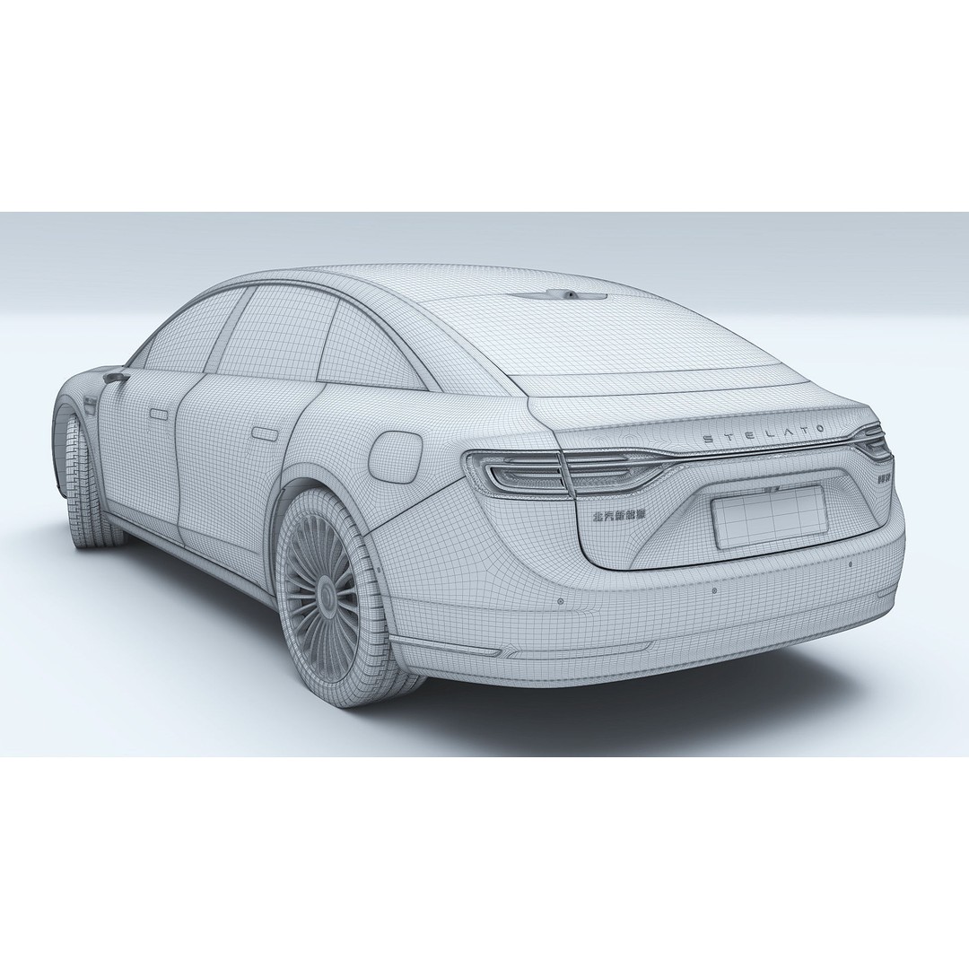 2024 Huawei HIMA STELATO S9 3D Model – Rigged Sedan with Interior, FBX - View 44
