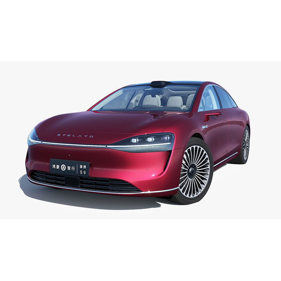 2024 Huawei HIMA STELATO S9 3D Model – Rigged Sedan with Interior, FBX - View 5