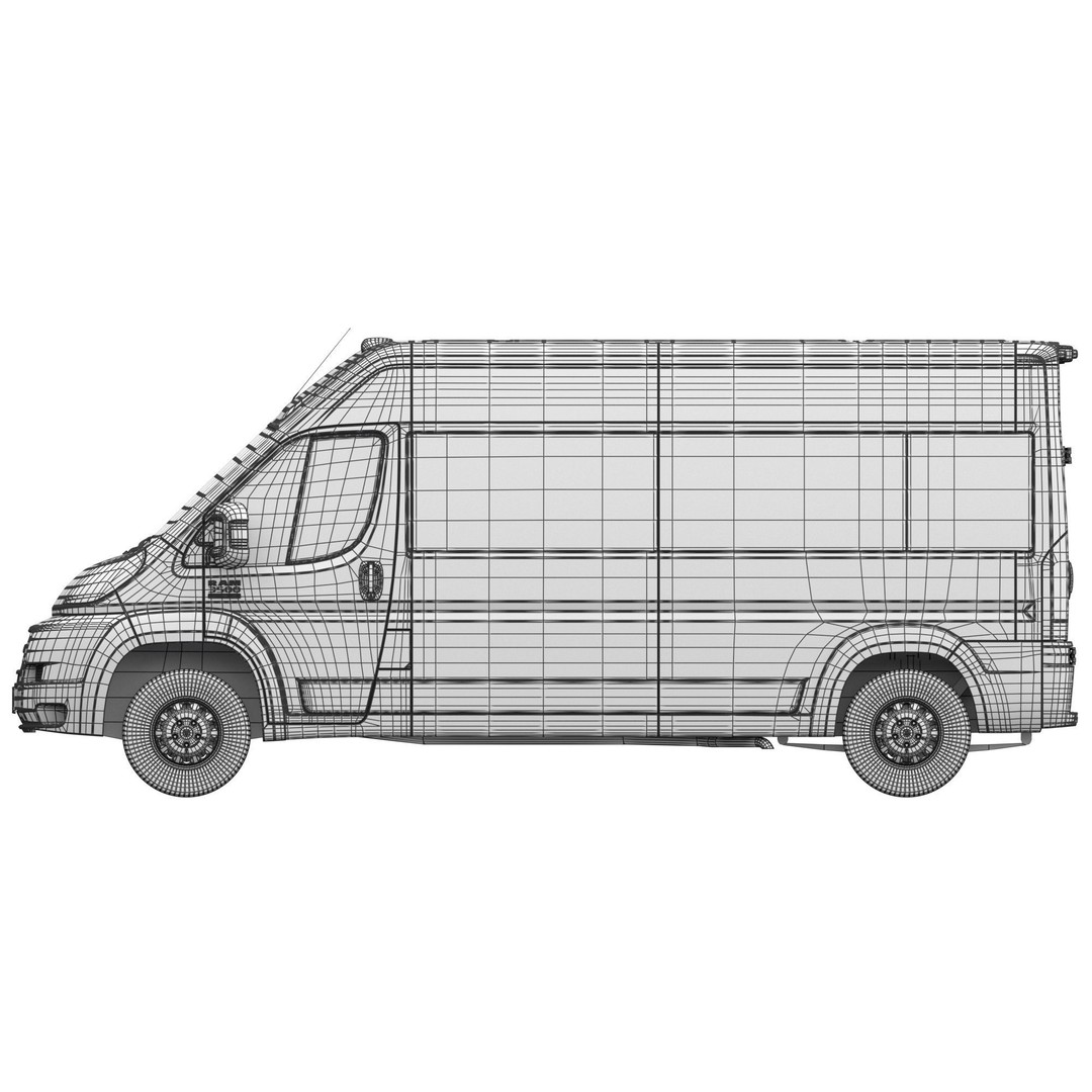 RAM PROMASTER 3500 Window Van 3D Model – High Poly Game Asset, FBX, OBJ - View 23