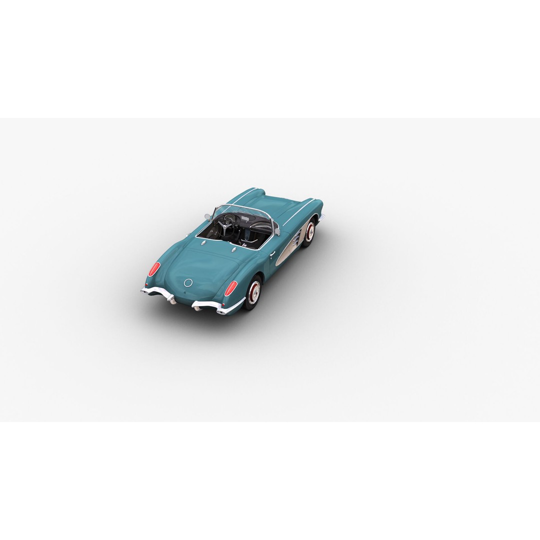 Car 3D Model – Low Poly Vehicle with Interior, Game Ready - View 10