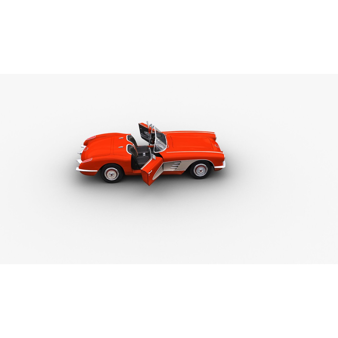 Car 3D Model – Low Poly Vehicle with Interior, Game Ready - View 11