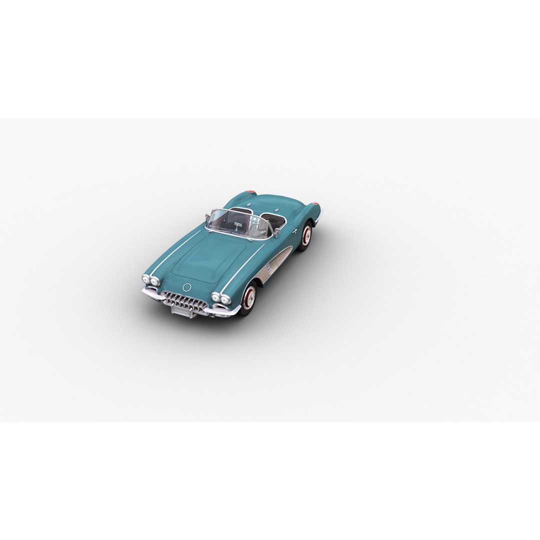 Car 3D Model – Low Poly Vehicle with Interior, Game Ready - View 12