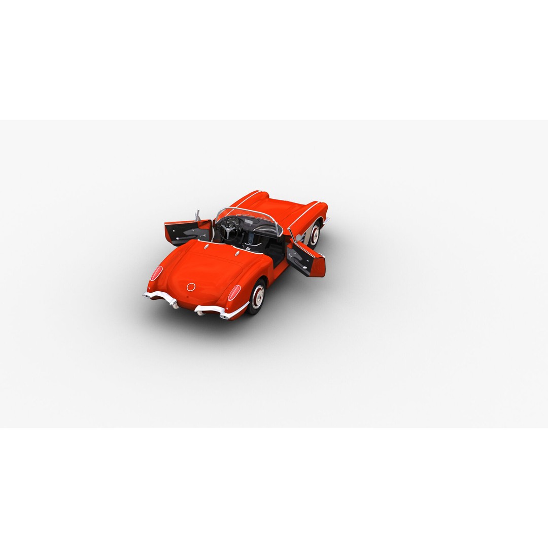 Car 3D Model – Low Poly Vehicle with Interior, Game Ready - View 14