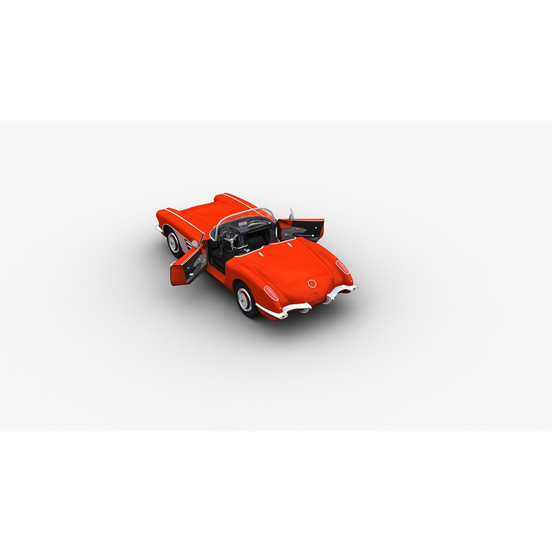 Car 3D Model – Low Poly Vehicle with Interior, Game Ready - View 16