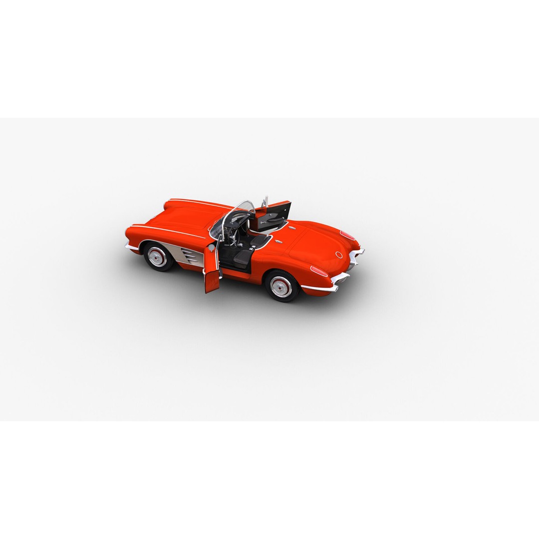 Car 3D Model – Low Poly Vehicle with Interior, Game Ready - View 17