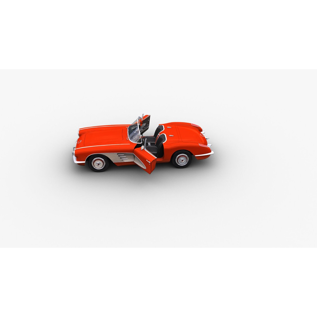 Car 3D Model – Low Poly Vehicle with Interior, Game Ready - View 18
