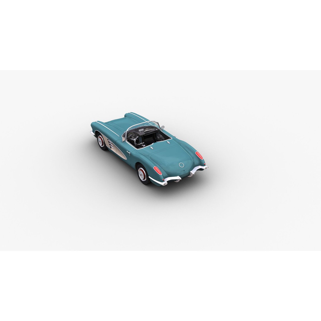 Car 3D Model – Low Poly Vehicle with Interior, Game Ready - View 21