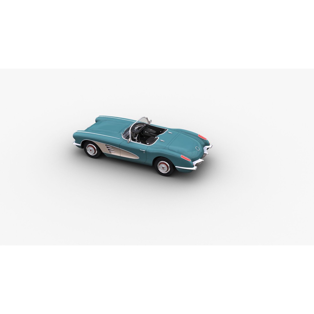 Car 3D Model – Low Poly Vehicle with Interior, Game Ready - View 22