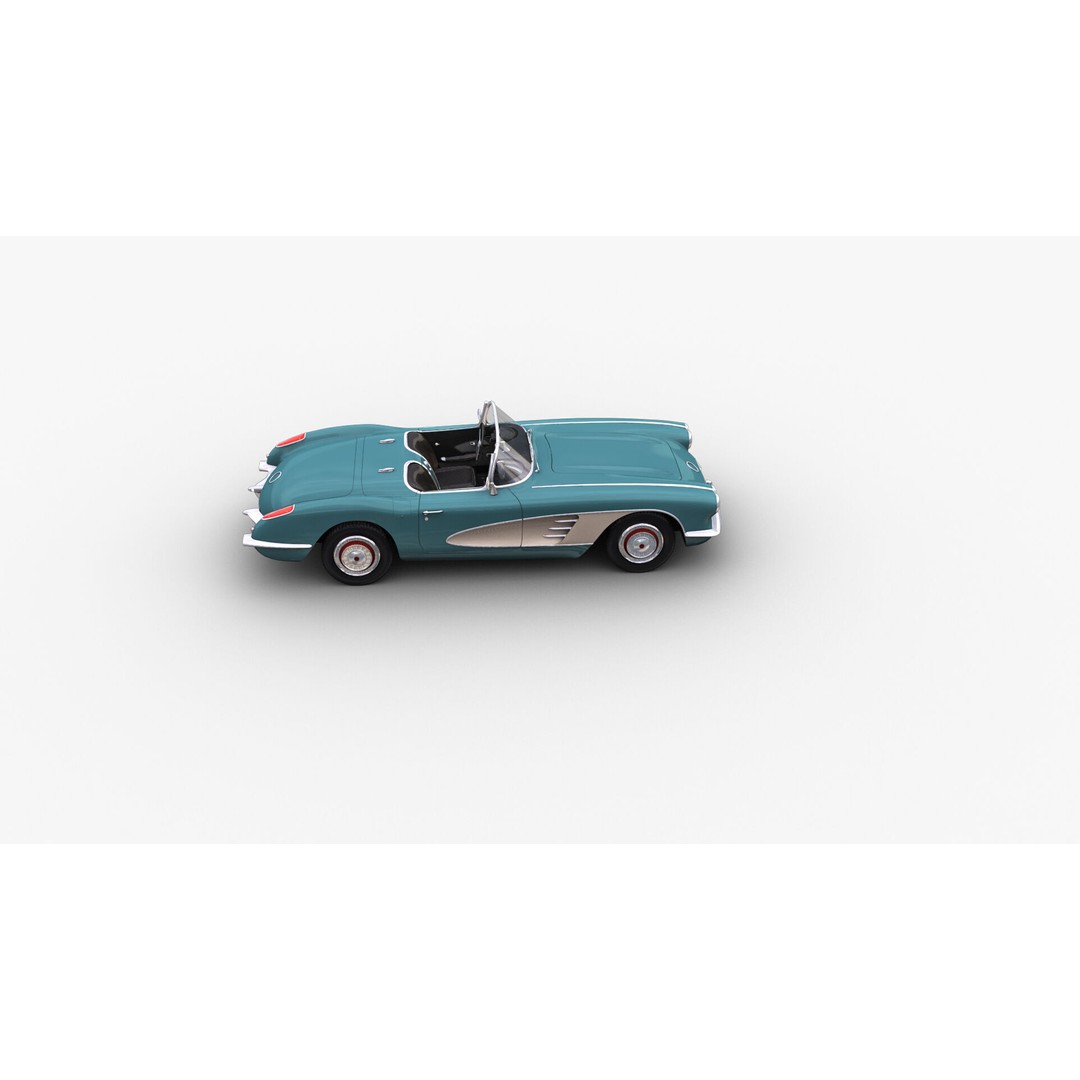Car 3D Model – Low Poly Vehicle with Interior, Game Ready - View 28