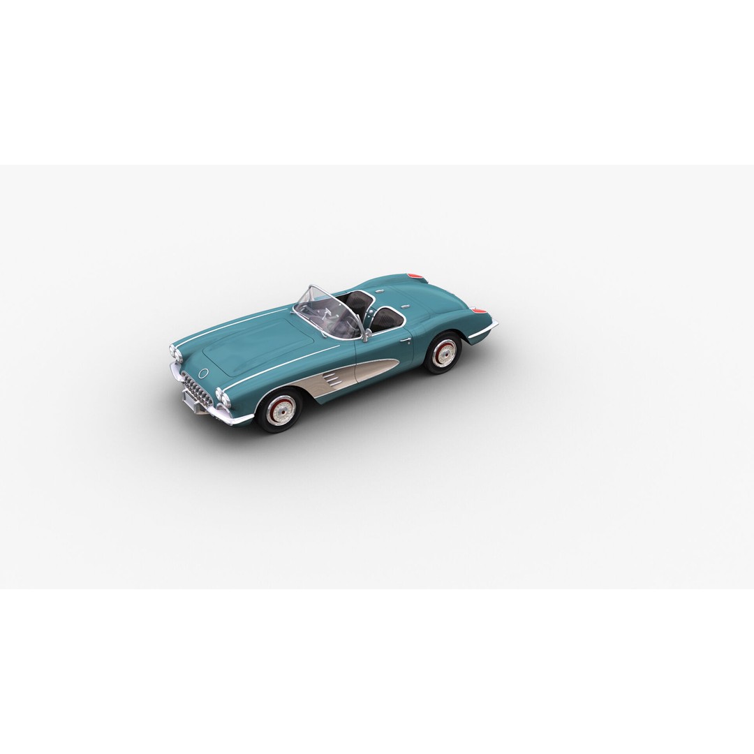 Car 3D Model – Low Poly Vehicle with Interior, Game Ready - View 5