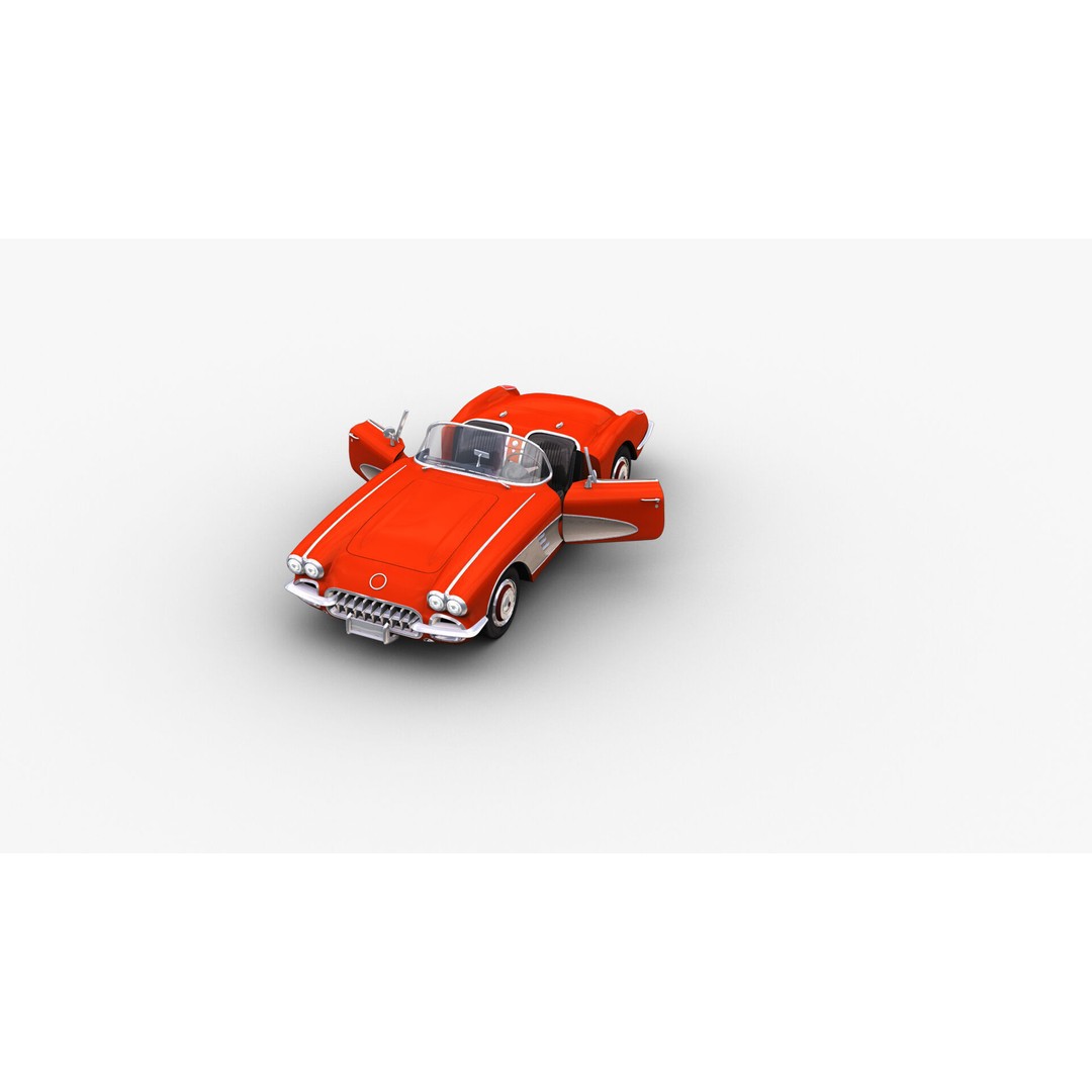 Car 3D Model – Low Poly Vehicle with Interior, Game Ready - View 6