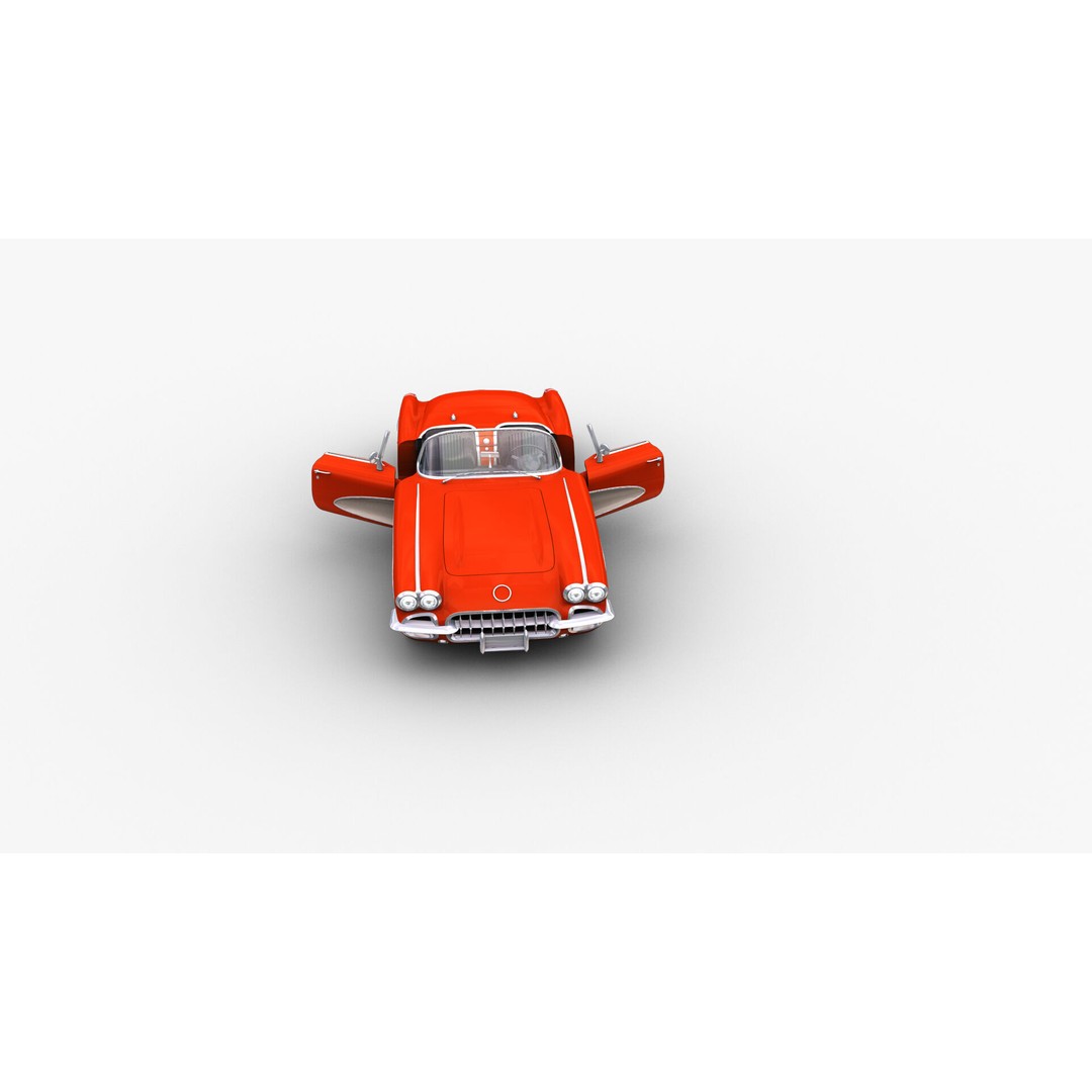 Car 3D Model – Low Poly Vehicle with Interior, Game Ready - View 7