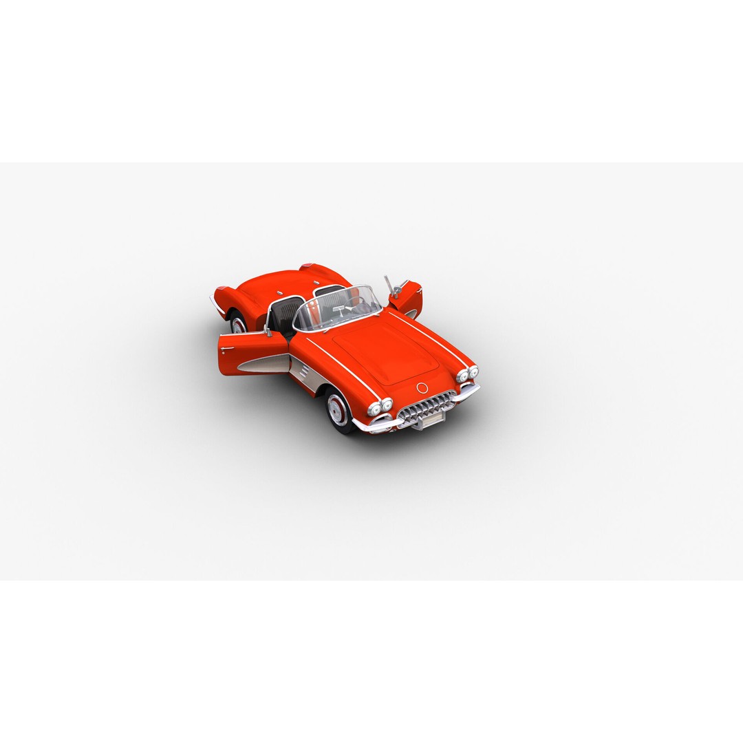 Car 3D Model – Low Poly Vehicle with Interior, Game Ready - View 8