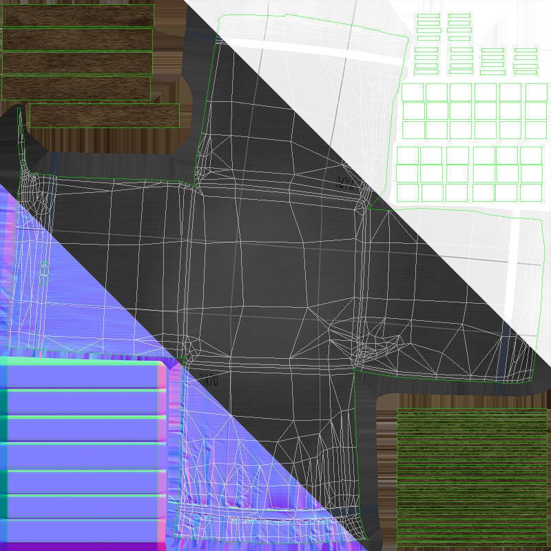 Flatbed Truck 3D Model – Low Poly Game Ready Asset, FBX