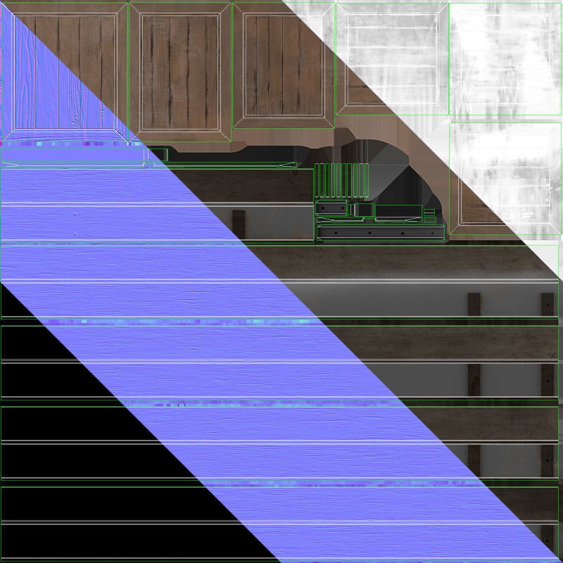 Flatbed Truck 3D Model – Low Poly Game Ready Asset, FBX - View 45