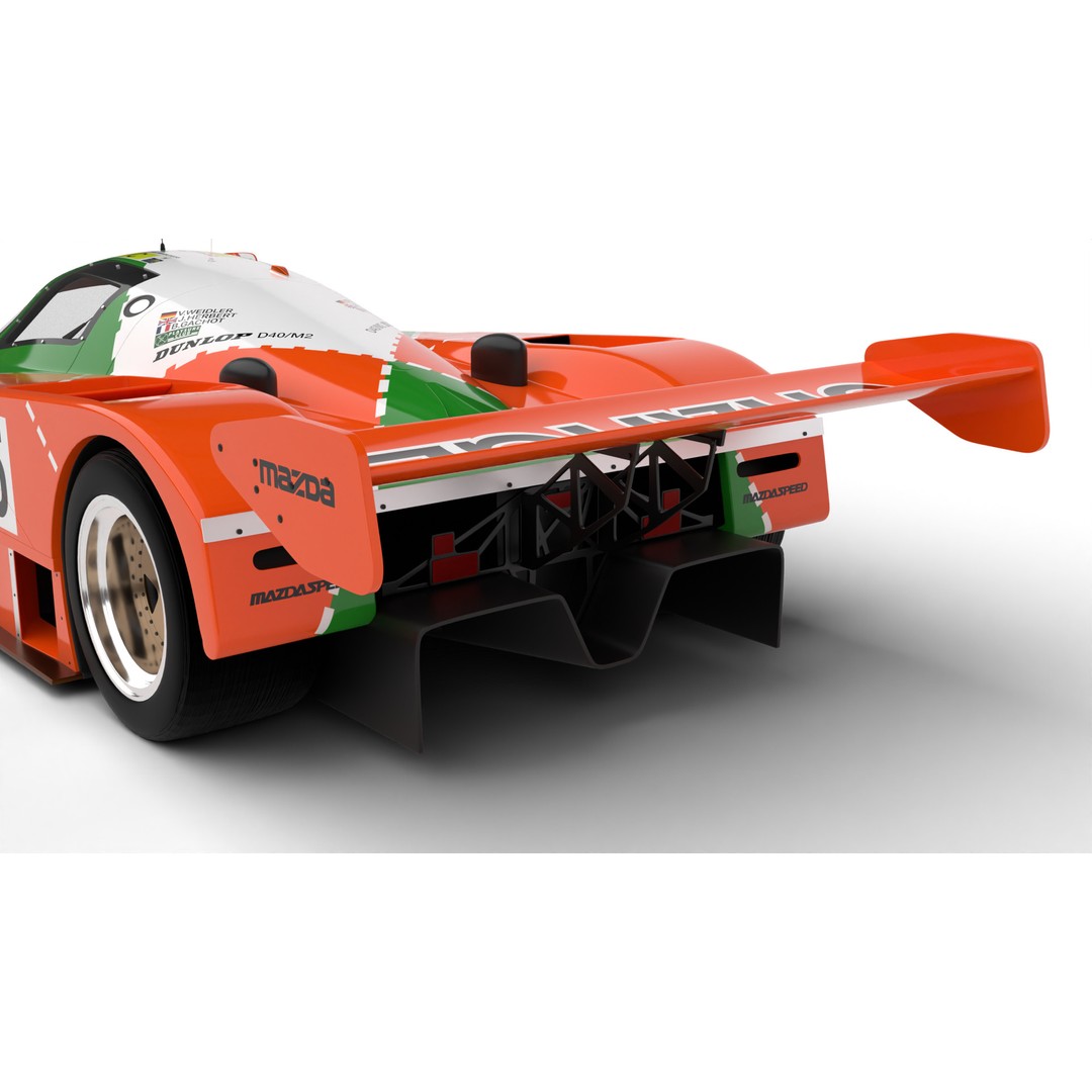 Mazda 787B 3D Model – High Poly Racing Car, Rigged, PBR Textures - View 13