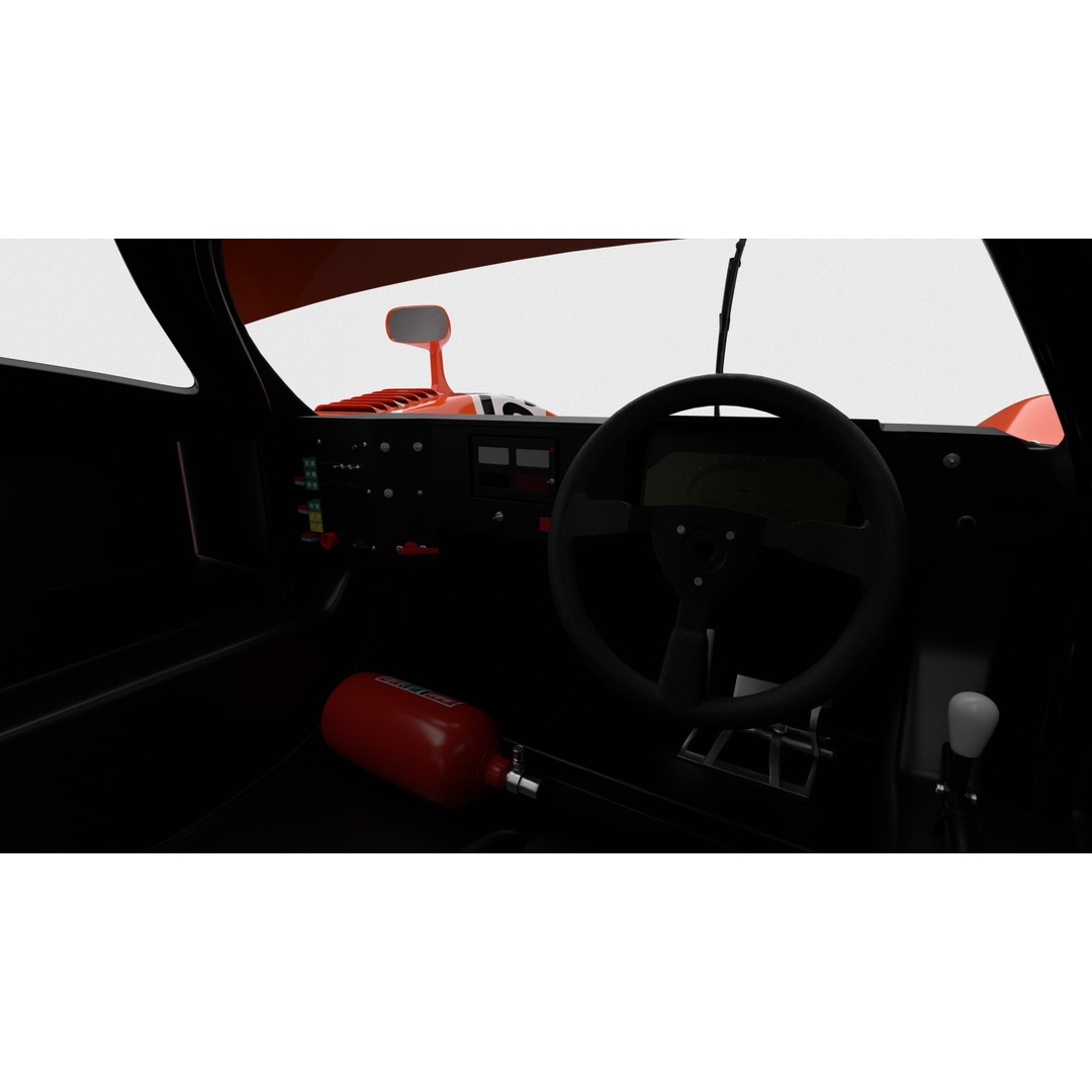 Mazda 787B 3D Model – High Poly Racing Car, Rigged, PBR Textures - View 15