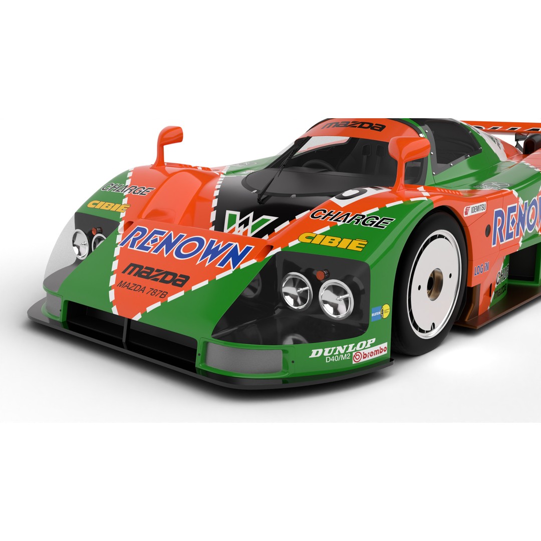 Mazda 787B 3D Model – High Poly Racing Car, Rigged, PBR Textures - View 20