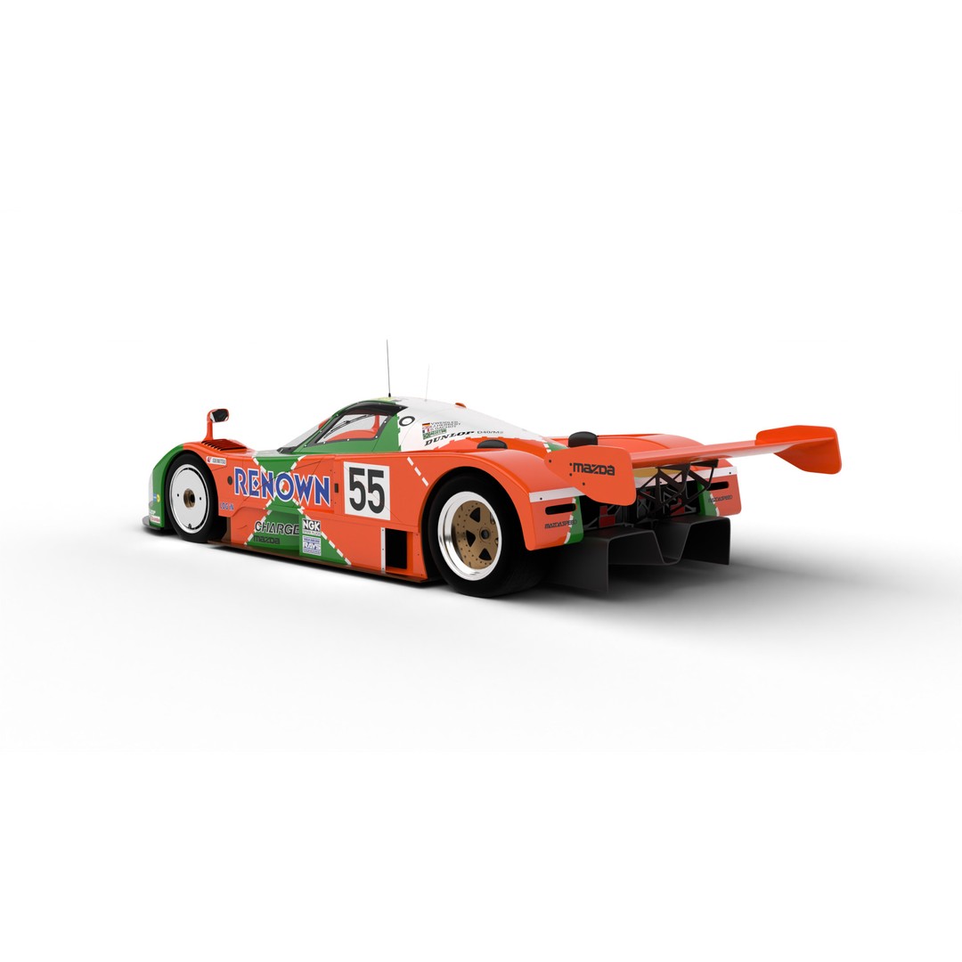 Mazda 787B 3D Model – High Poly Racing Car, Rigged, PBR Textures - View 3