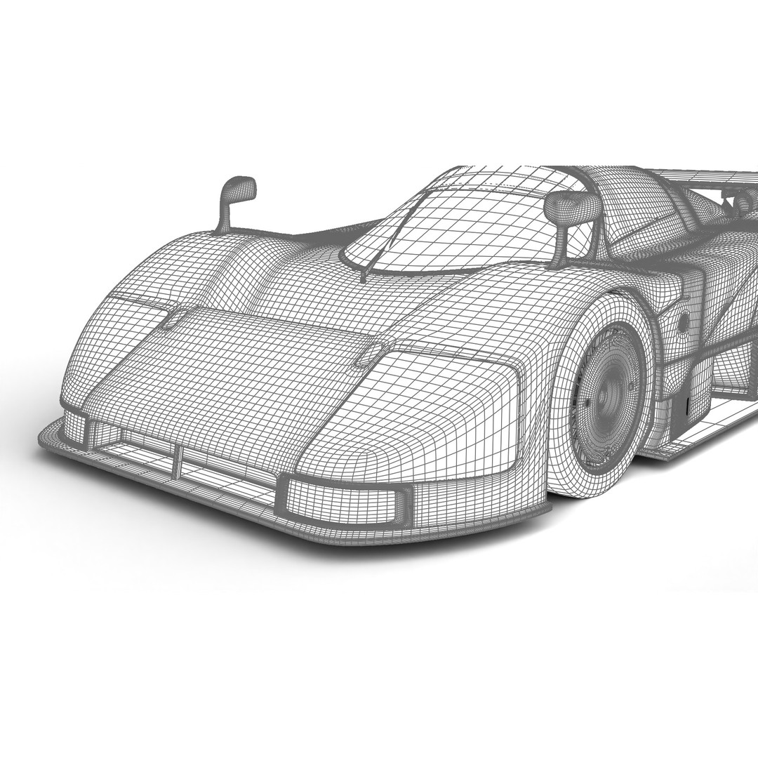 Mazda 787B 3D Model – High Poly Racing Car, Rigged, PBR Textures - View 30