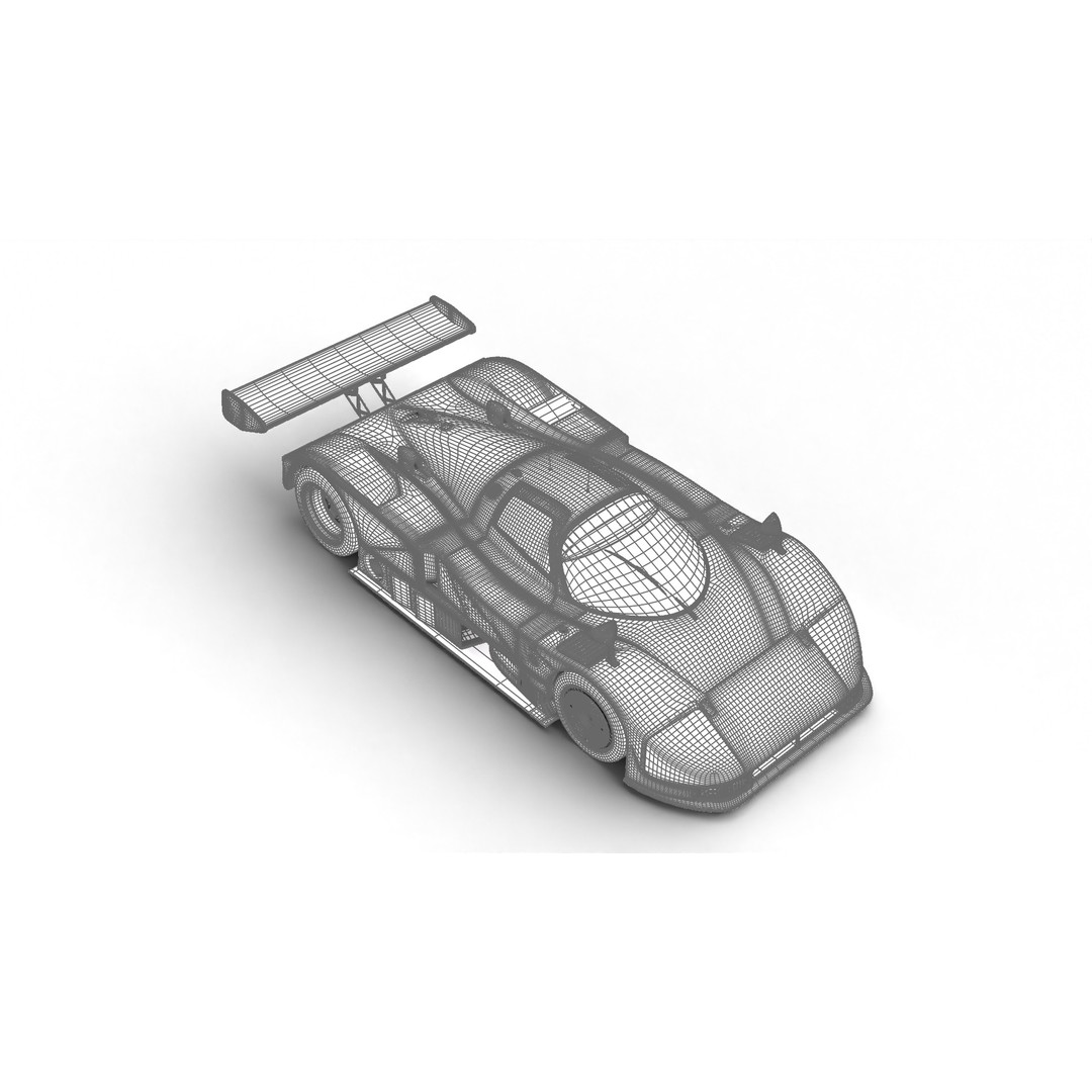 Mazda 787B 3D Model – High Poly Racing Car, Rigged, PBR Textures - View 34