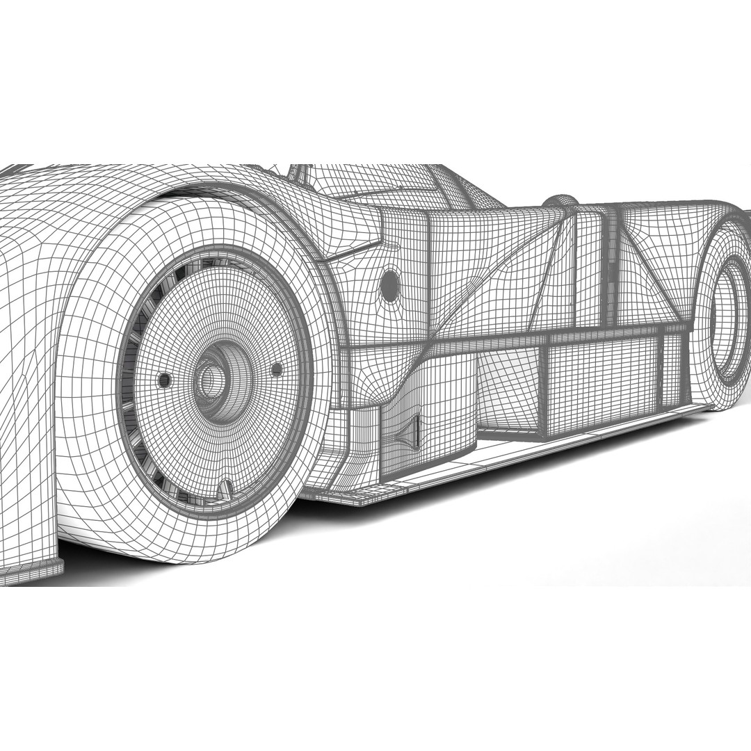 Mazda 787B 3D Model – High Poly Racing Car, Rigged, PBR Textures - View 36