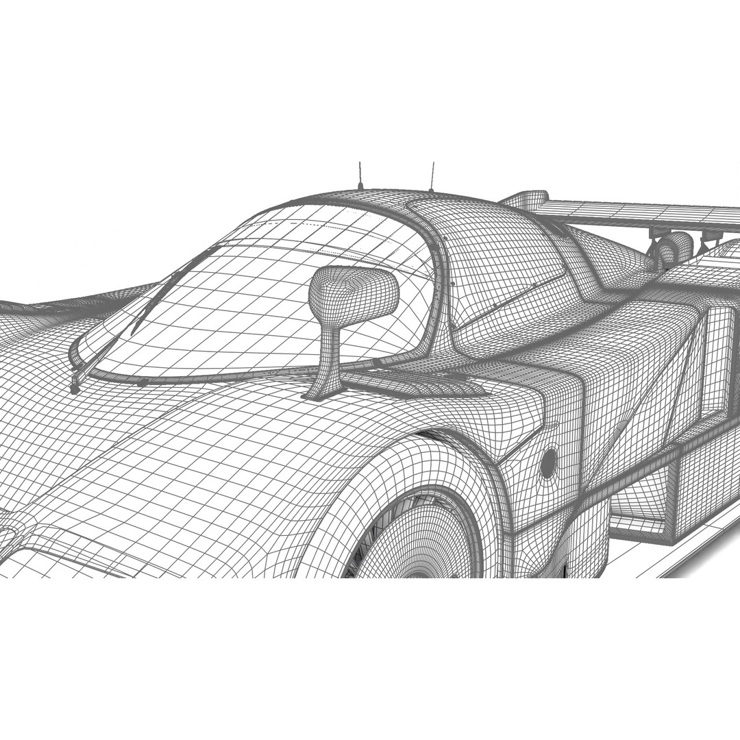 Mazda 787B 3D Model – High Poly Racing Car, Rigged, PBR Textures - View 43