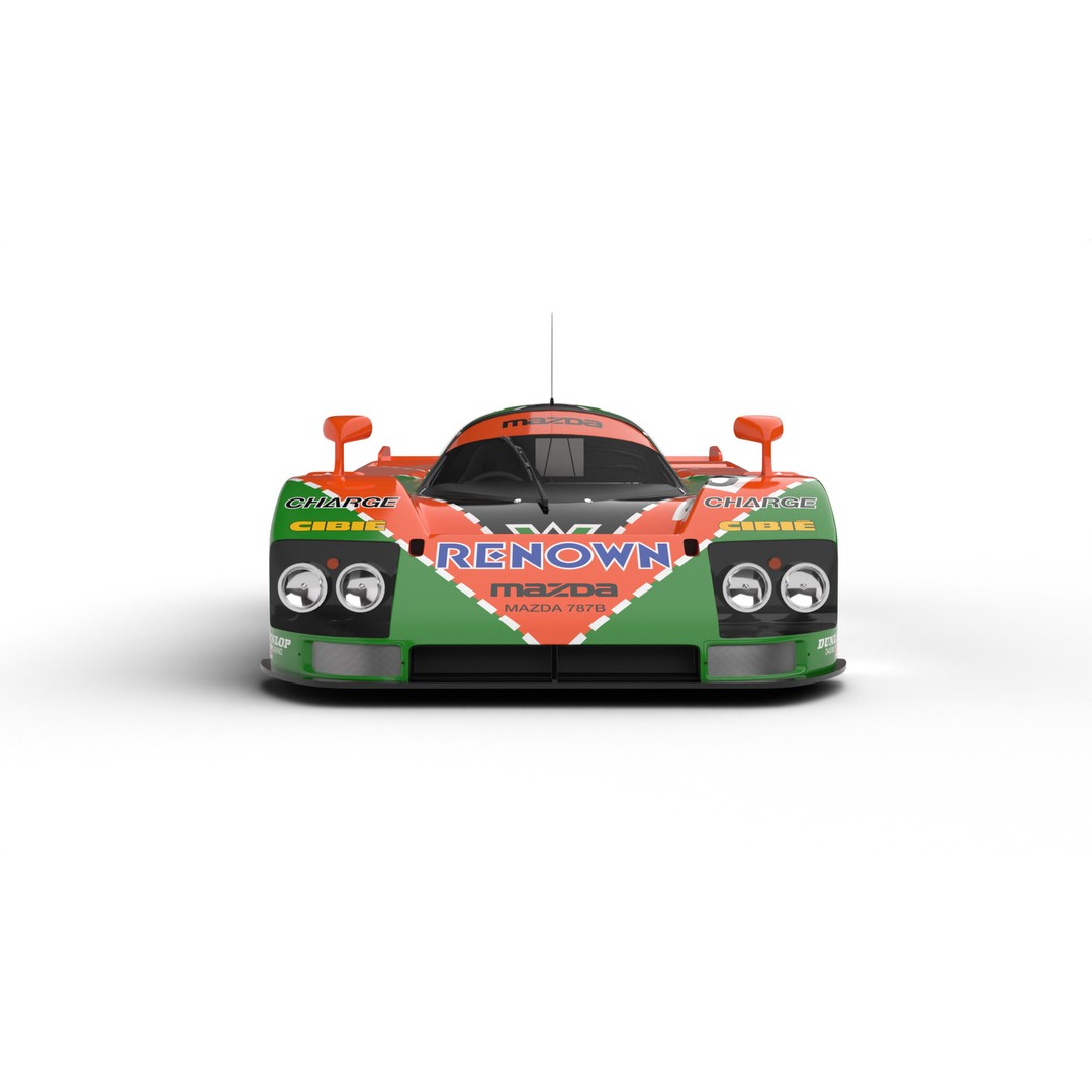 Mazda 787B 3D Model – High Poly Racing Car, Rigged, PBR Textures - View 5
