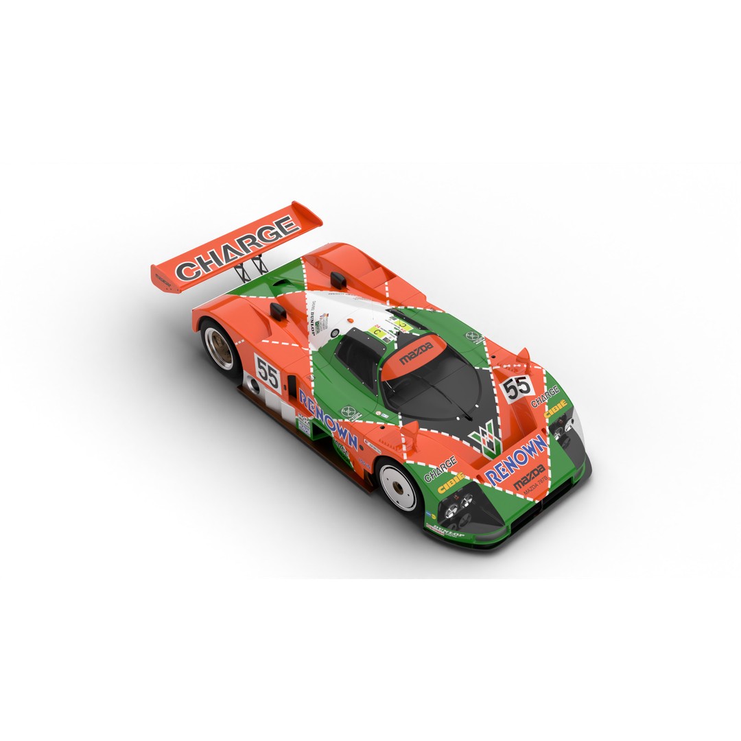 Mazda 787B 3D Model – High Poly Racing Car, Rigged, PBR Textures - View 6