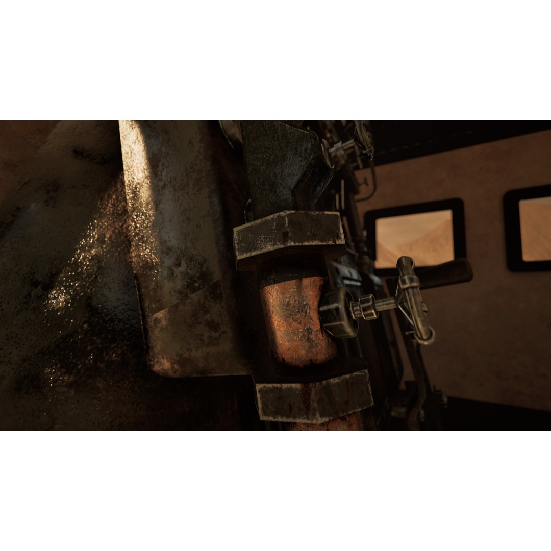Coal-Powered Train 3D Model – High Poly Game Asset, FBX - View 11