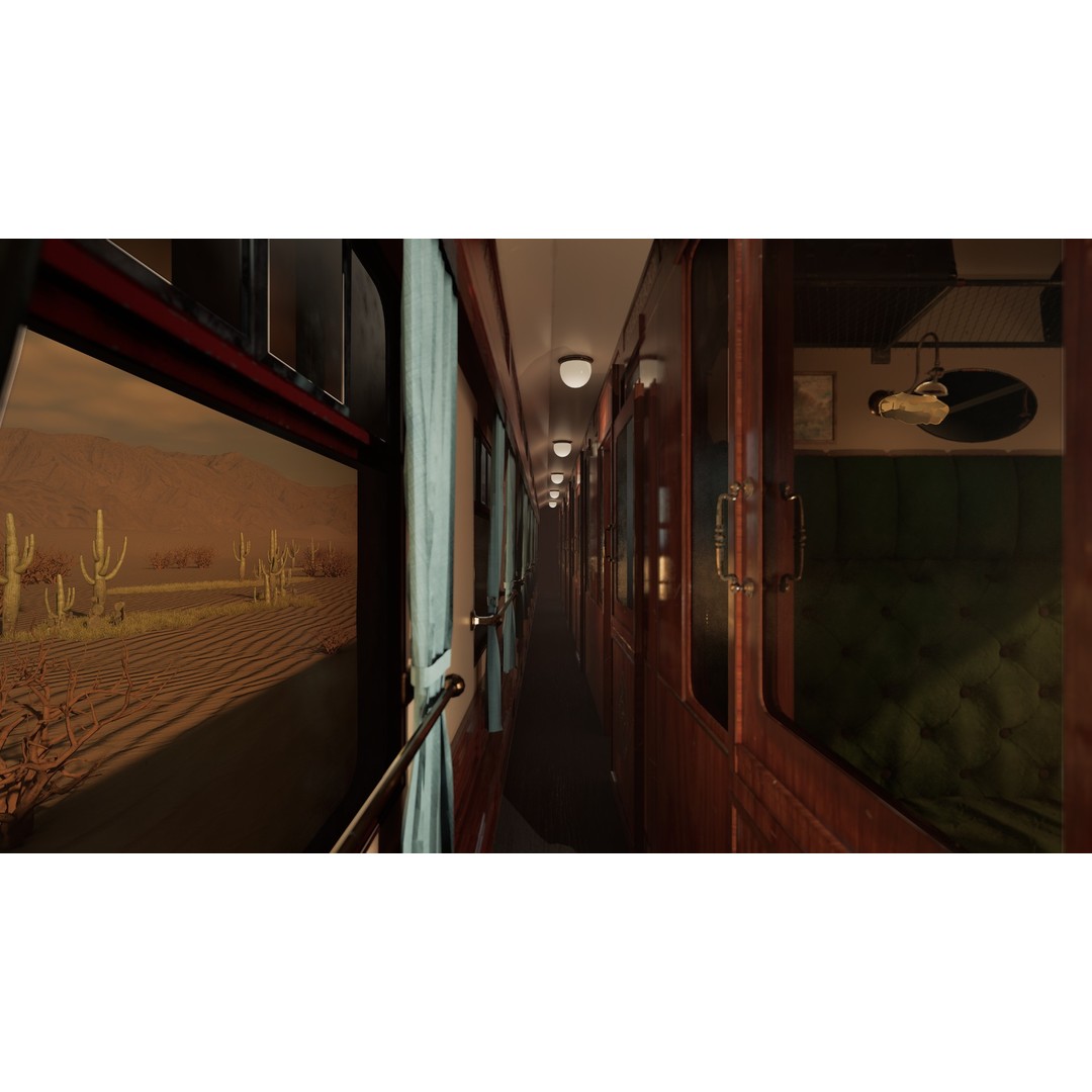 Coal-Powered Train 3D Model – High Poly Game Asset, FBX - View 12