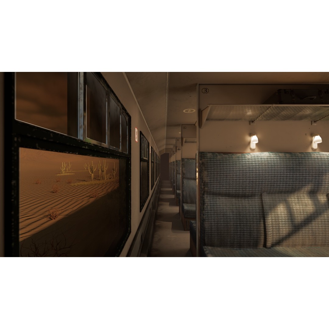 Coal-Powered Train 3D Model – High Poly Game Asset, FBX - View 14