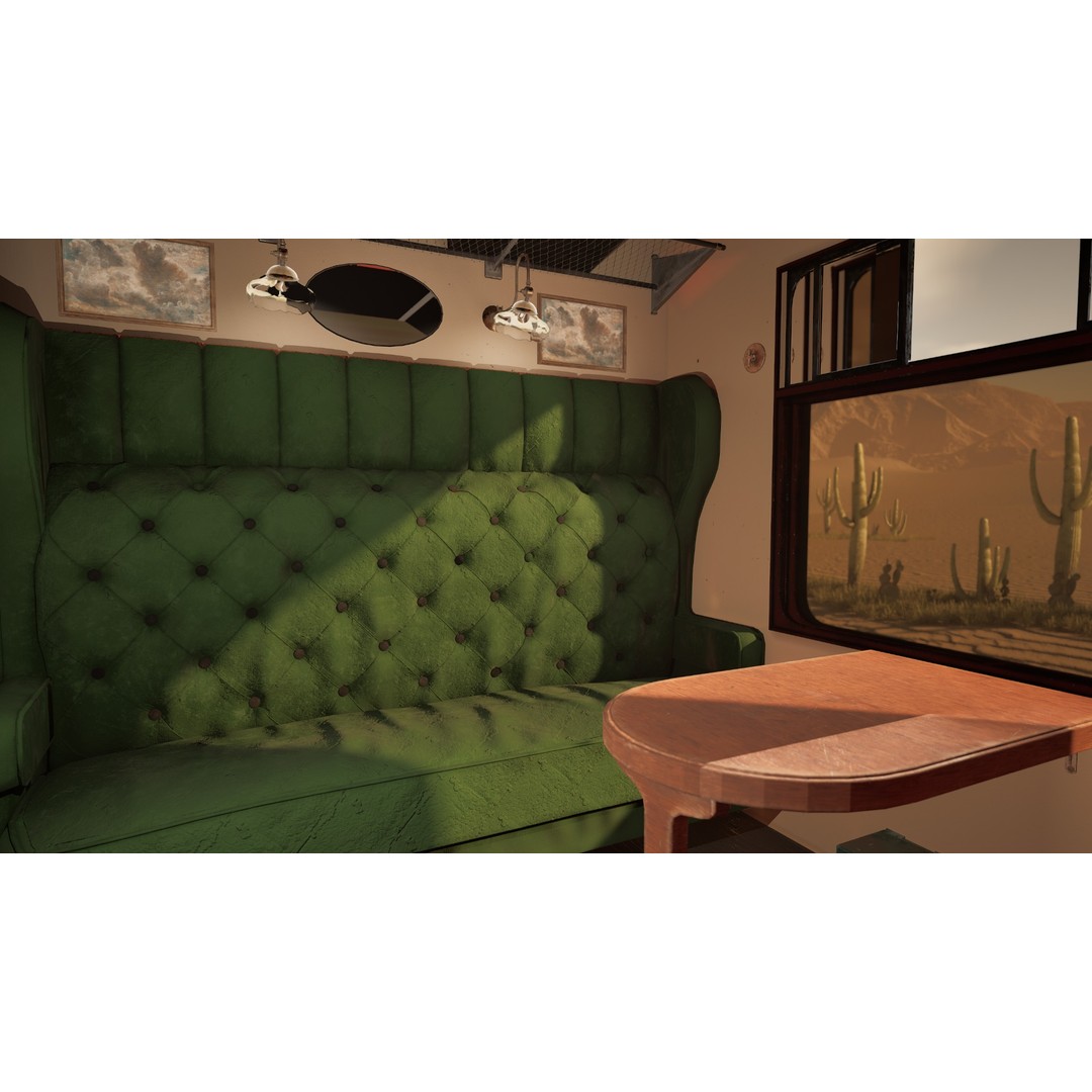Coal-Powered Train 3D Model – High Poly Game Asset, FBX - View 17