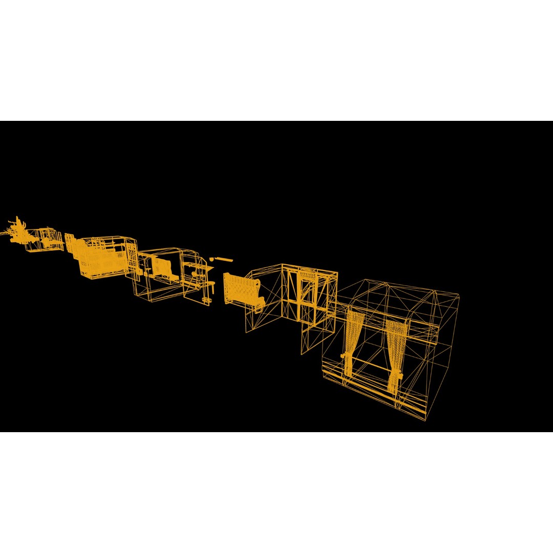 Coal-Powered Train 3D Model – High Poly Game Asset, FBX - View 23