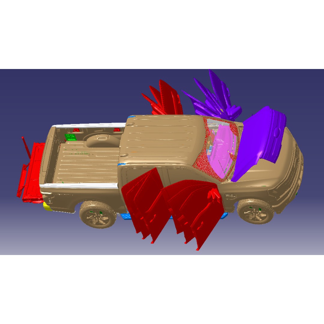F150 Lightning 2022 3D Model – High Detail Scanned Vehicle, STL - View 6
