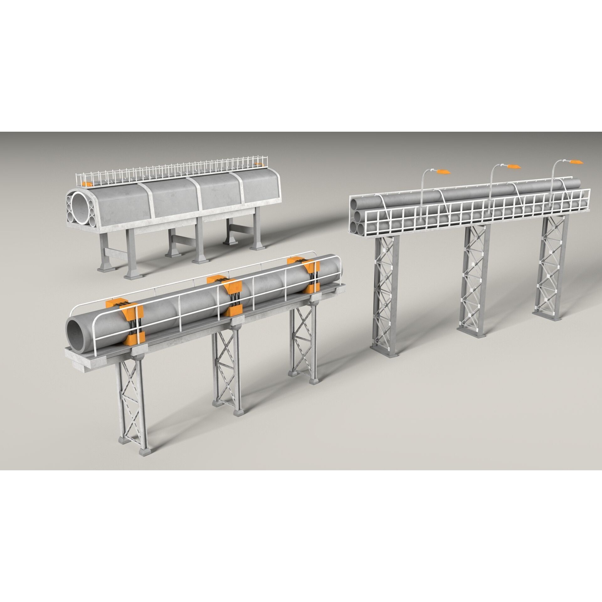 Industrial Units Collection 2 - Game-Ready 3D Model