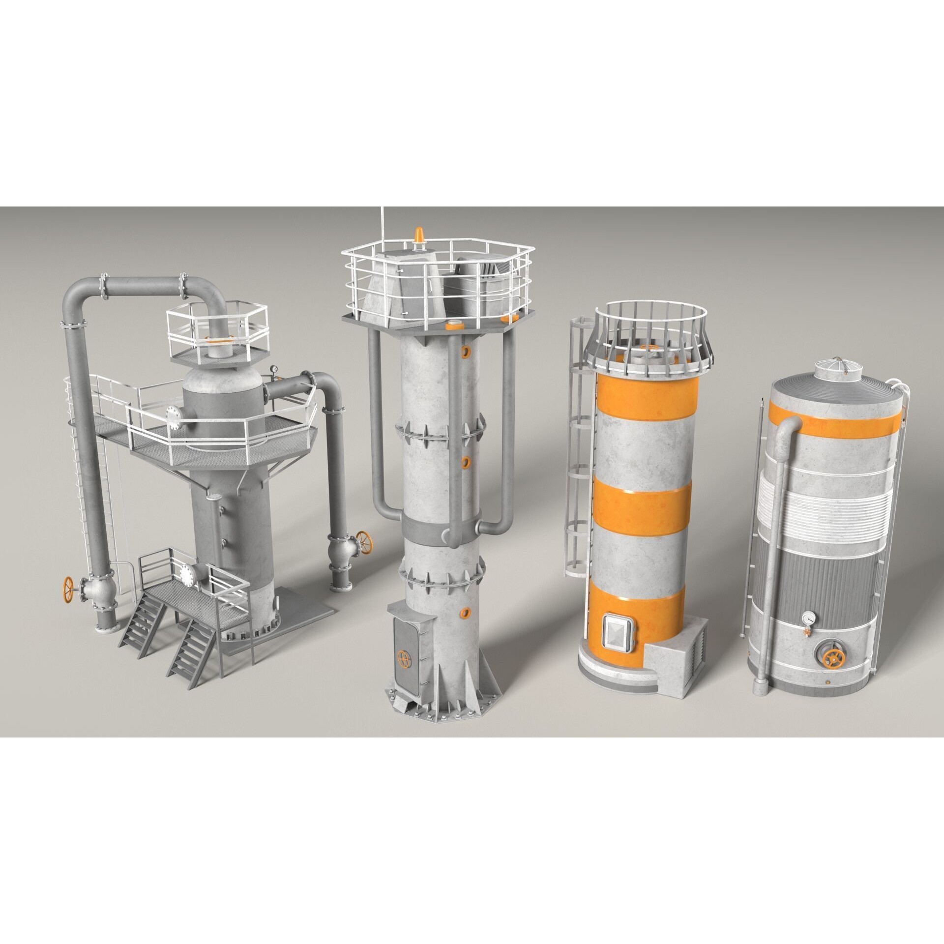 Industrial Units Collection 2 - Game-Ready 3D Model - View 16