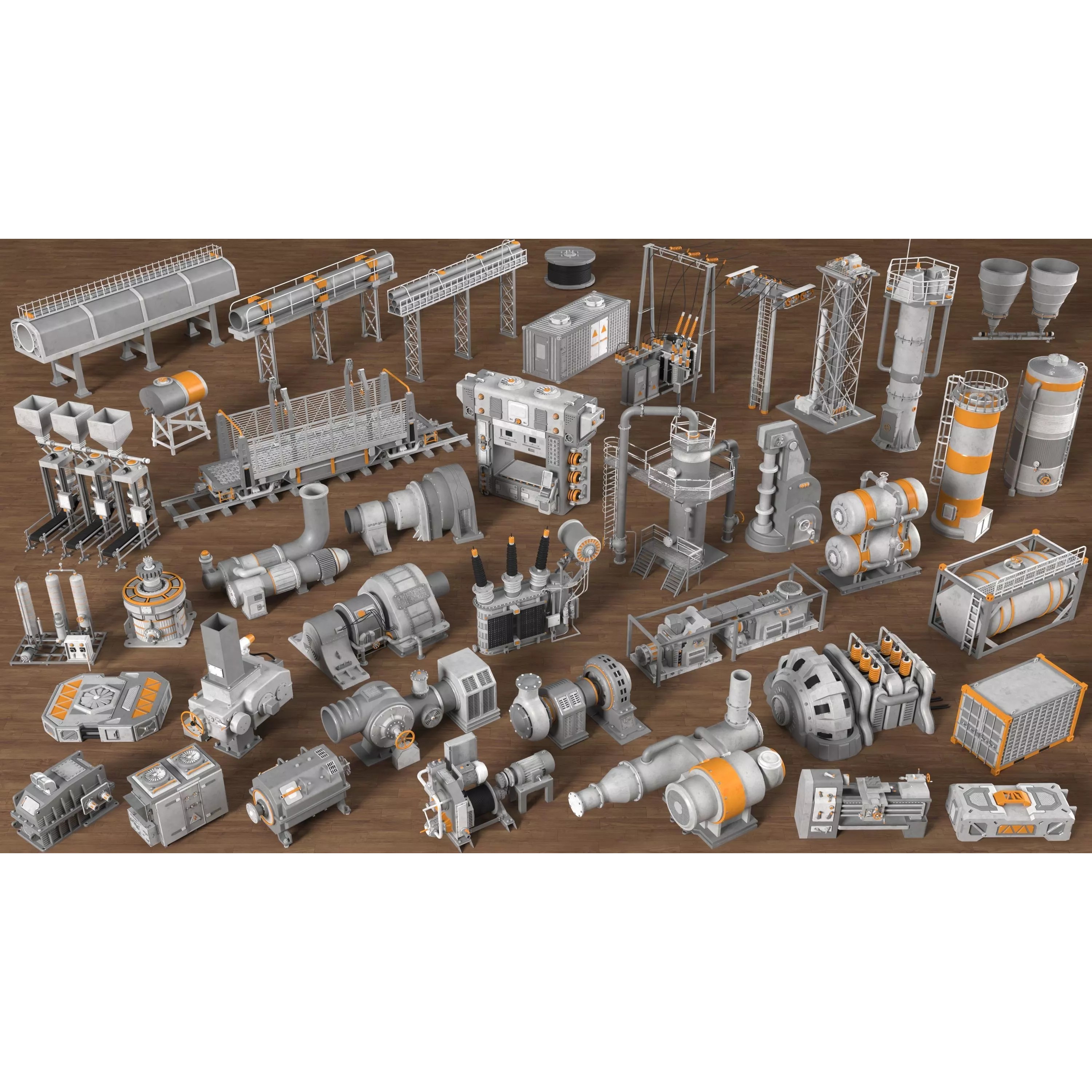 Industrial Units Collection 2 - Game-Ready 3D Model - View 2