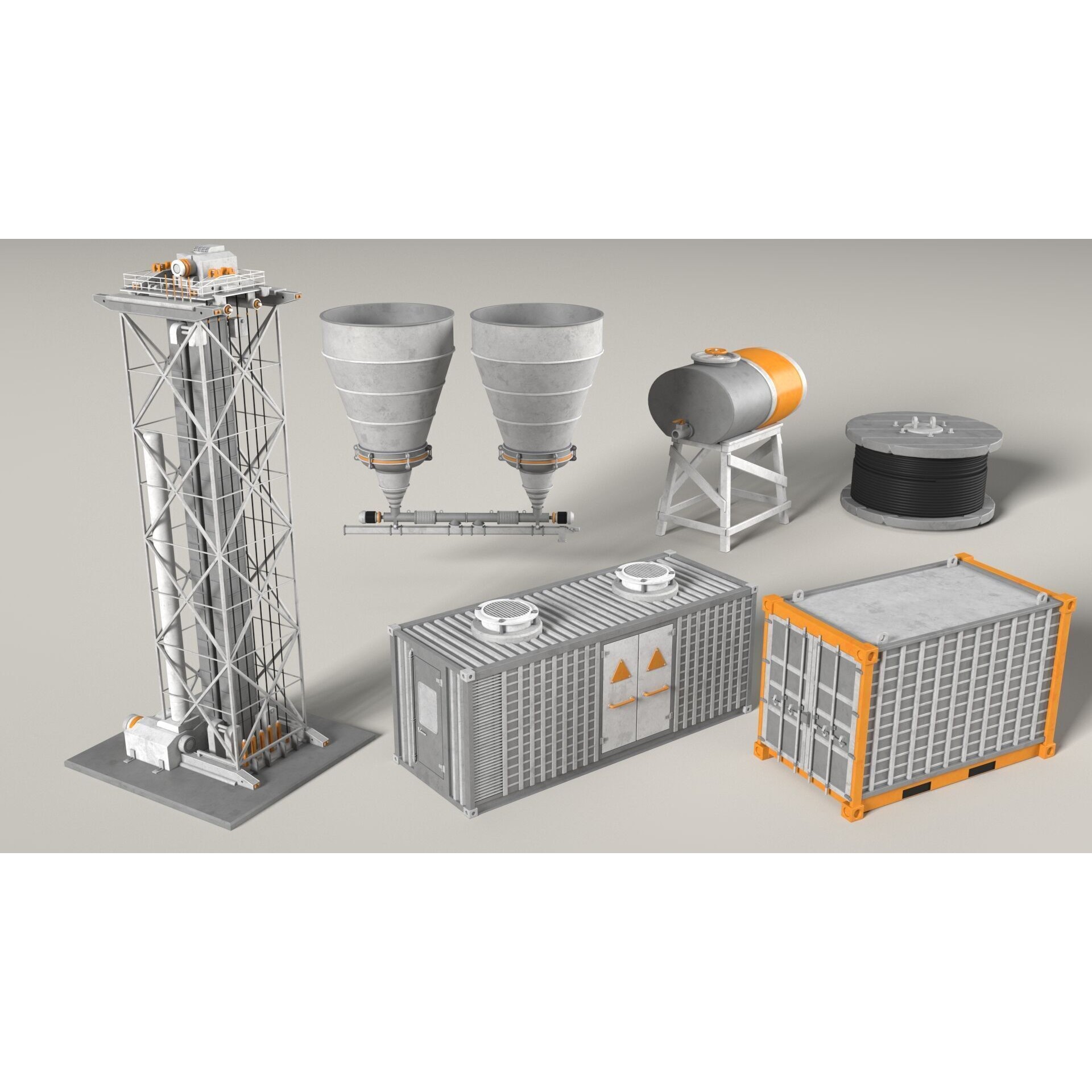 Industrial Units Collection 2 - Game-Ready 3D Model - View 22