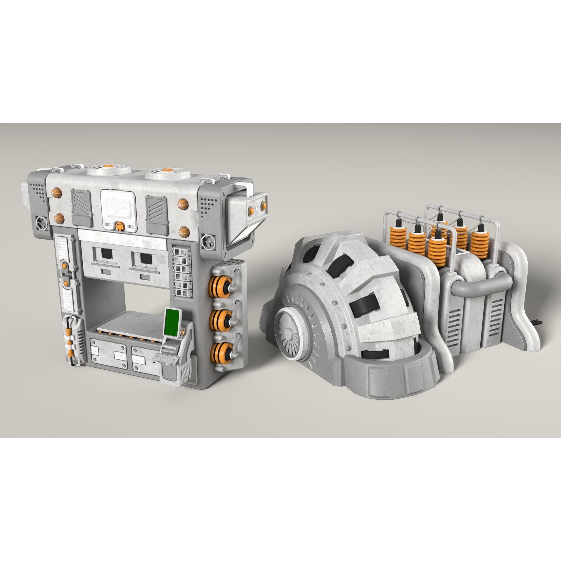 Industrial Units Collection 2 - Game-Ready 3D Model - View 6