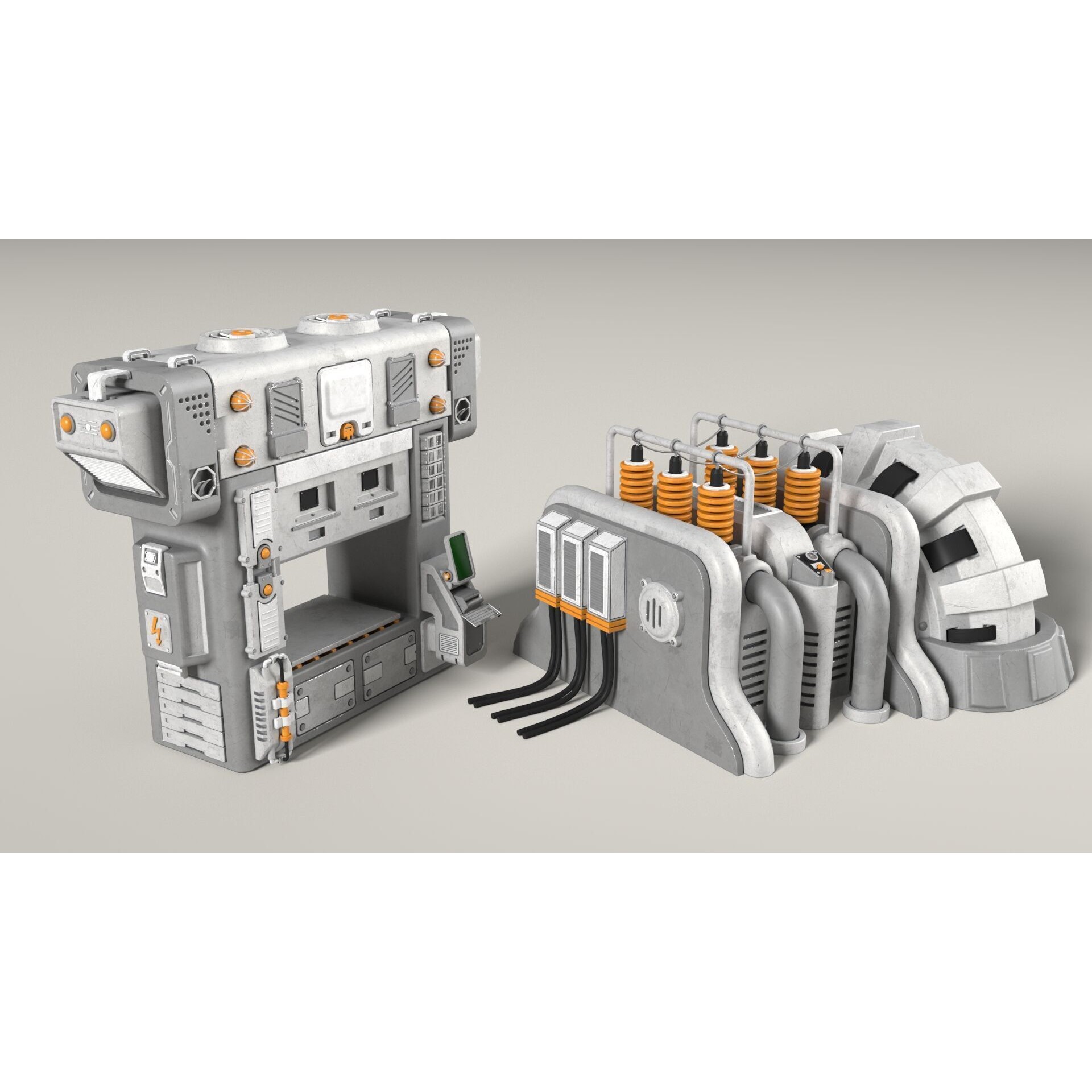 Industrial Units Collection 2 - Game-Ready 3D Model - View 7
