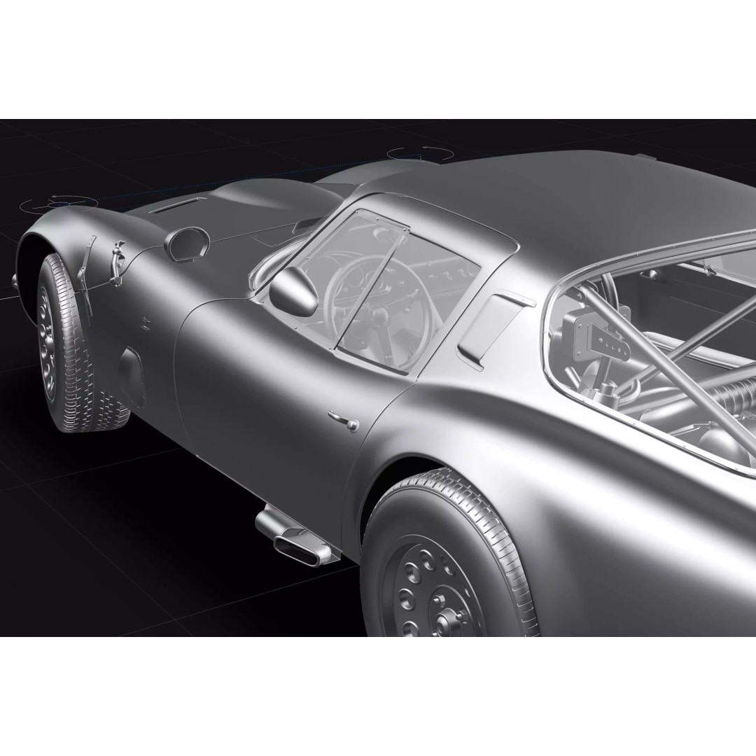 Alfa Romeo Giulia TZ2 3D Model – Classic Racing Car, Blender, FBX - View 14