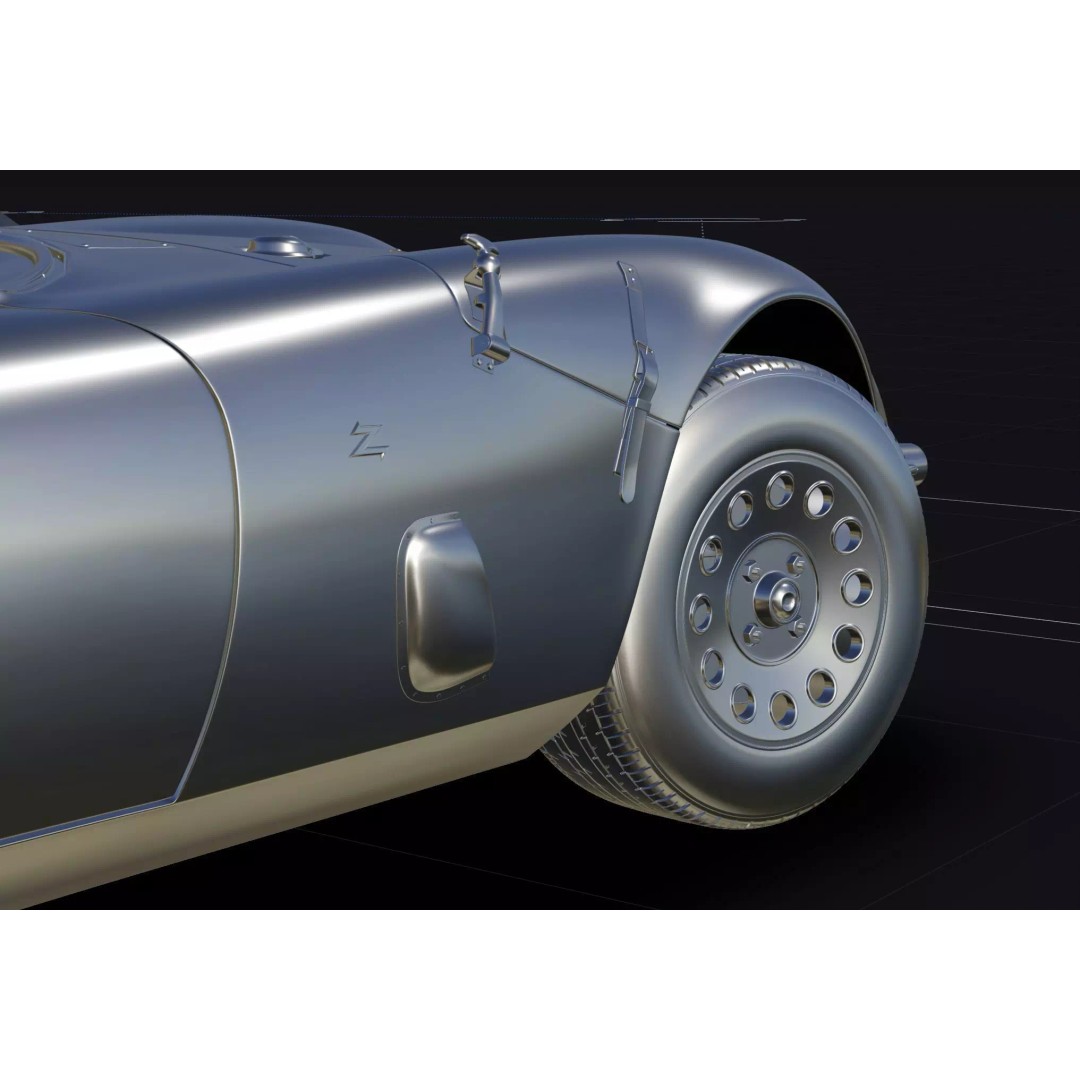 Alfa Romeo Giulia TZ2 3D Model – Classic Racing Car, Blender, FBX - View 24