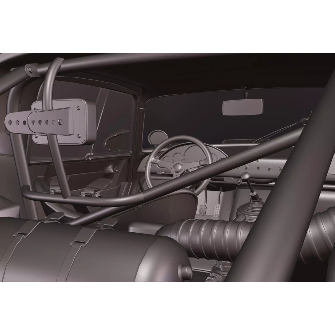 Alfa Romeo Giulia TZ2 3D Model – Classic Racing Car, Blender, FBX - View 28