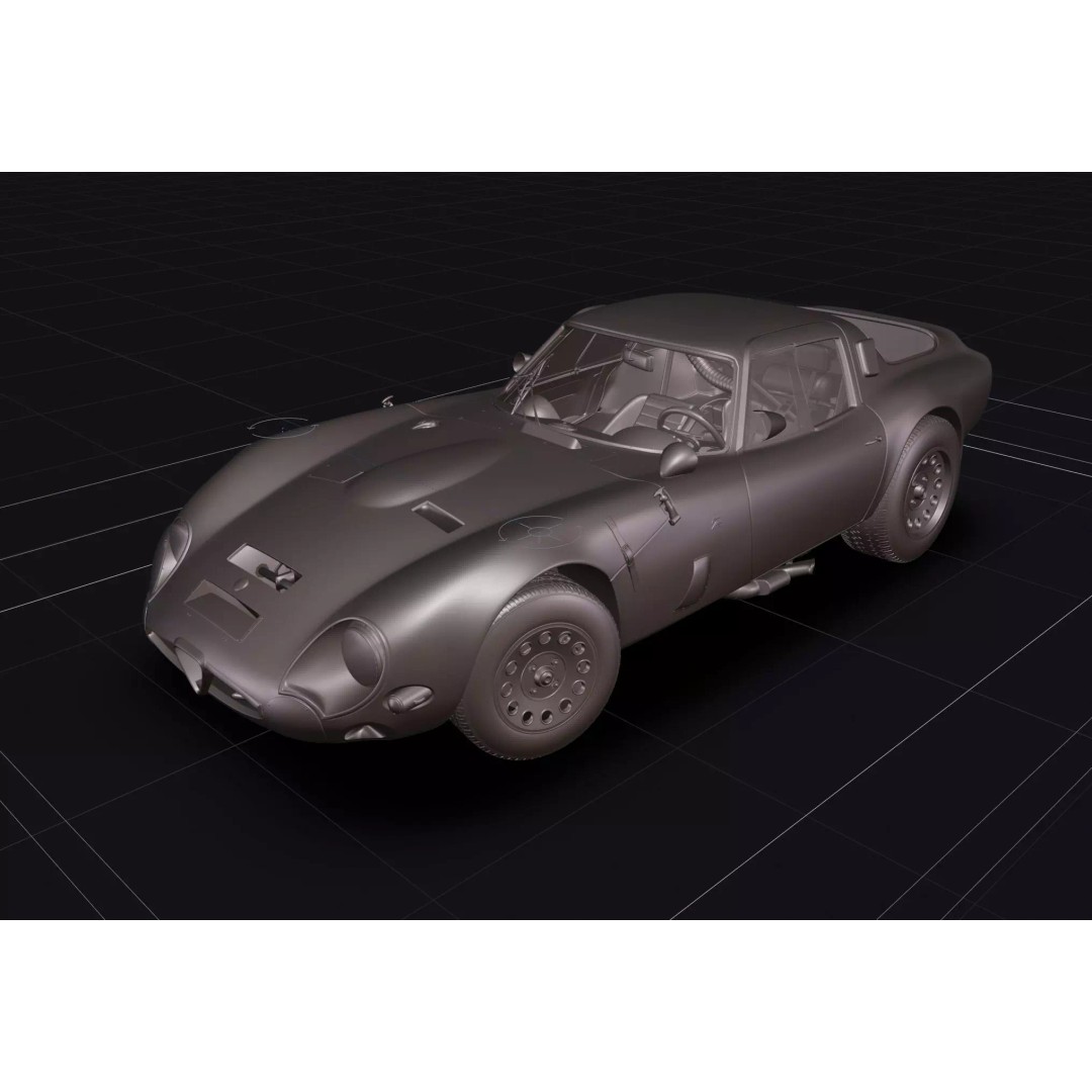 Alfa Romeo Giulia TZ2 3D Model – Classic Racing Car, Blender, FBX - View 30