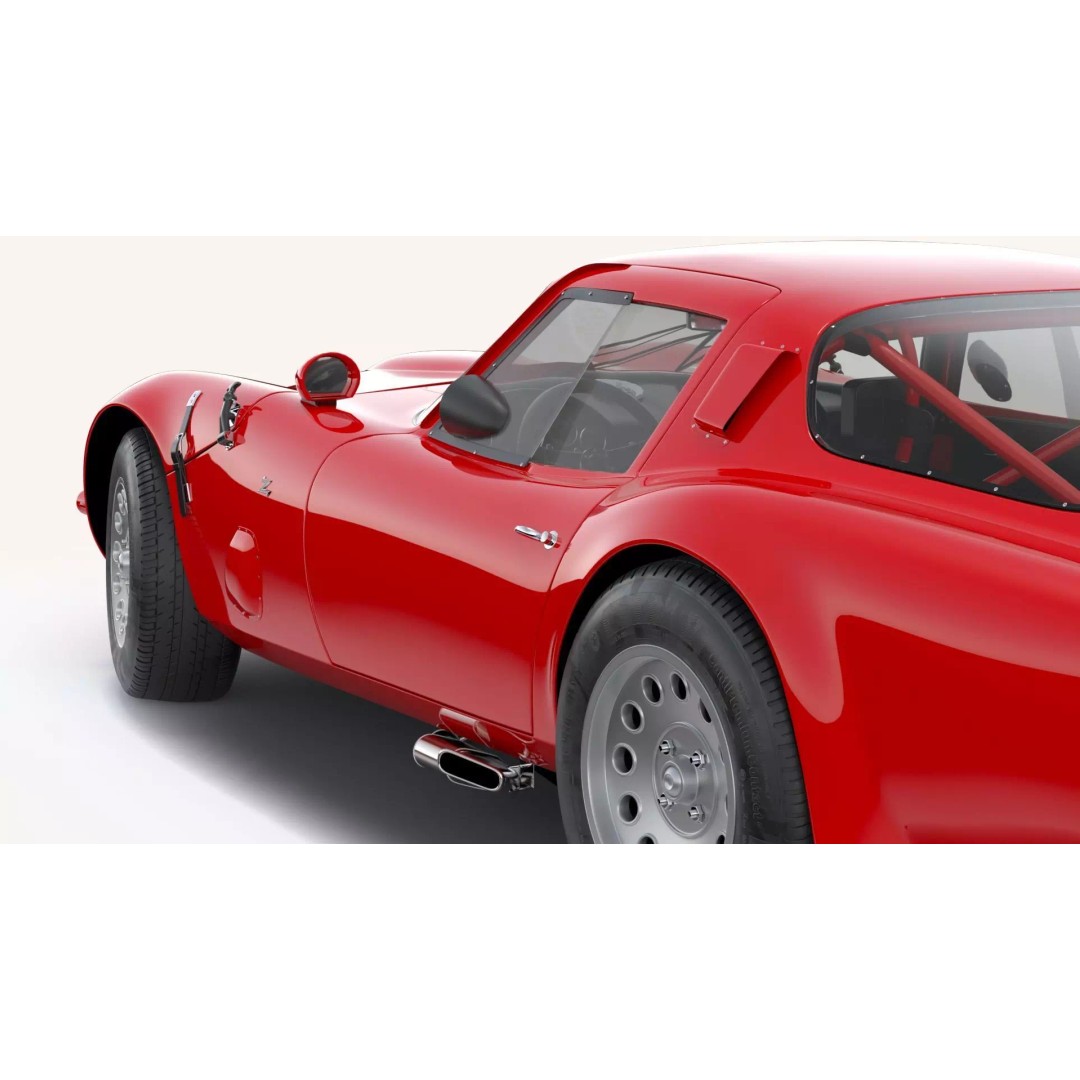 Alfa Romeo Giulia TZ2 3D Model – Classic Racing Car, Blender, FBX - View 6
