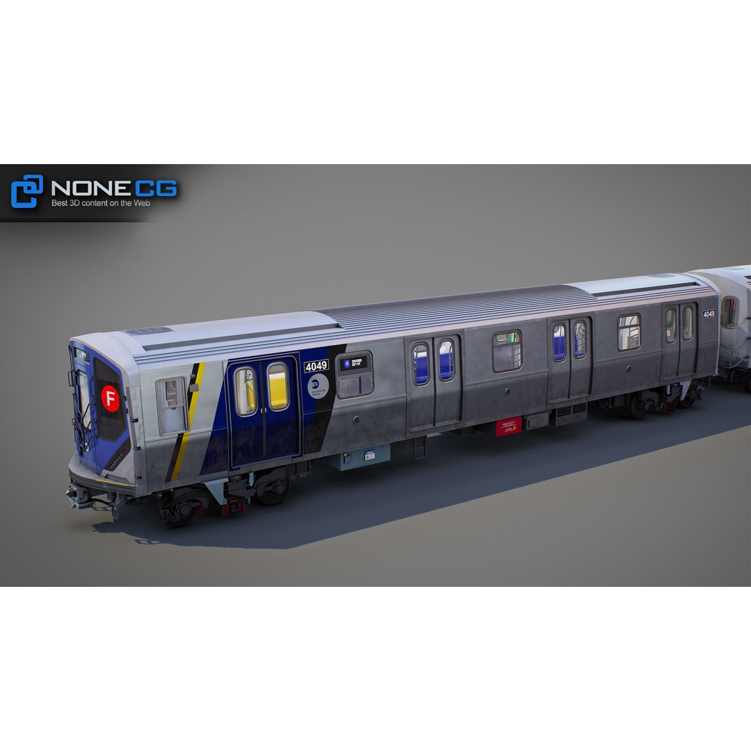 New York City R211 Subway Trains 3D Model – Realistic Environment, FBX, OBJ - View 10